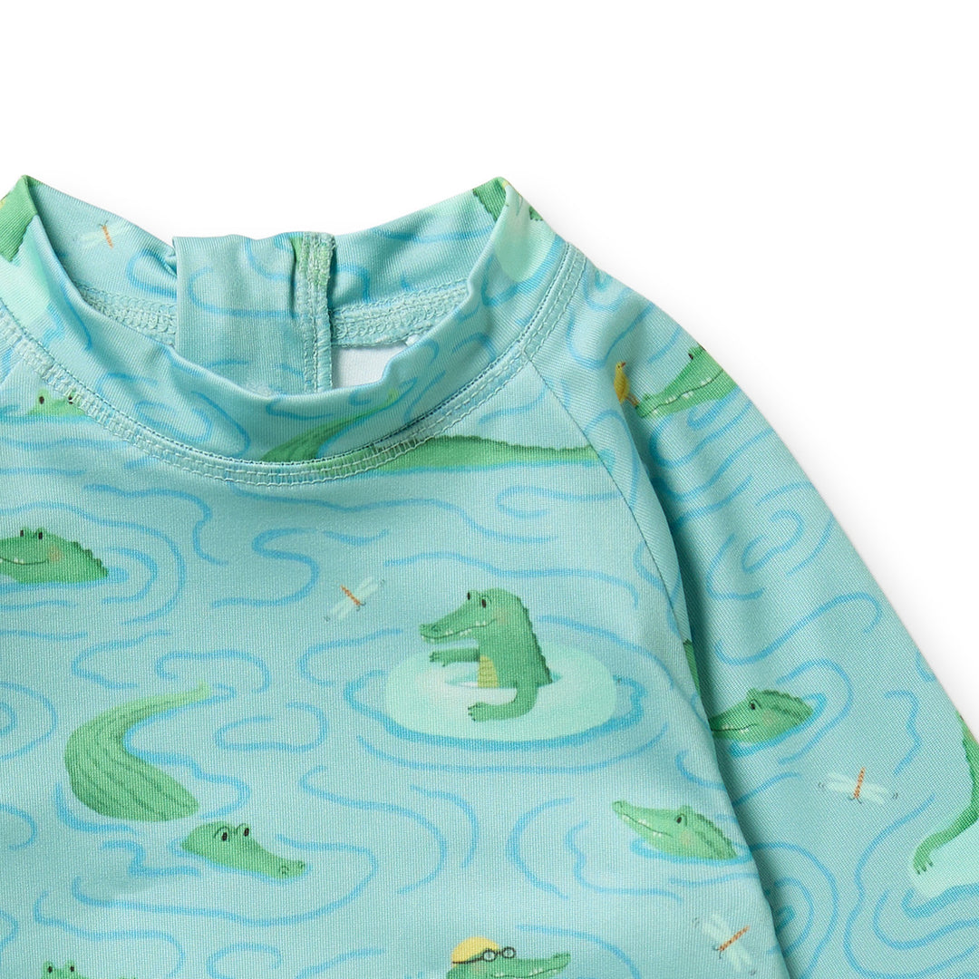 PRE-ORDER - Wilson & Frenchy One Piece Boyleg Swimsuit - Sunny Scales