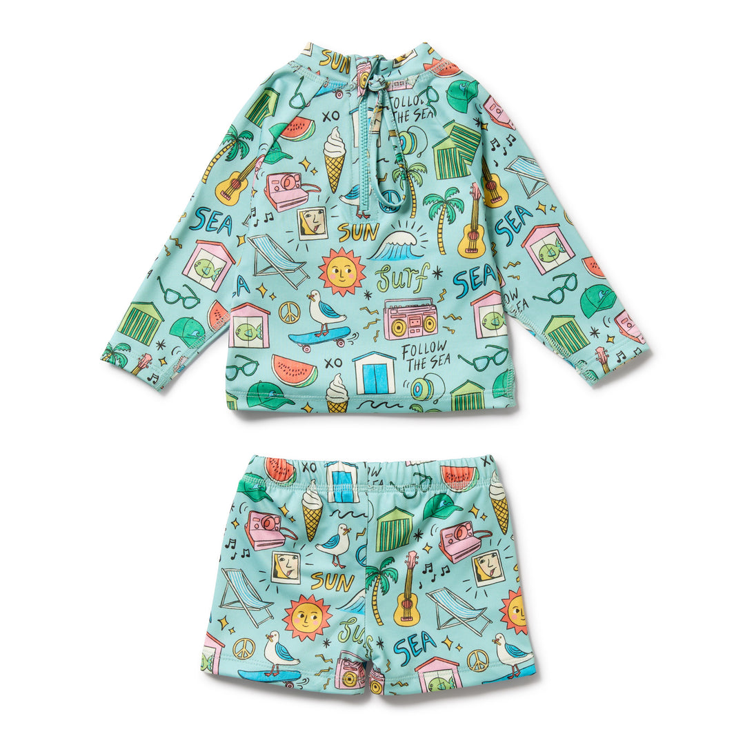 PRE-ORDER - Wilson & Frenchy Rashie Swim Set - Sun Sea & Surf