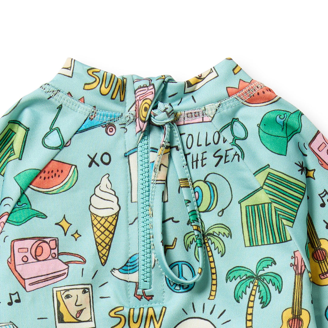 PRE-ORDER - Wilson & Frenchy Rashie Swim Set - Sun Sea & Surf