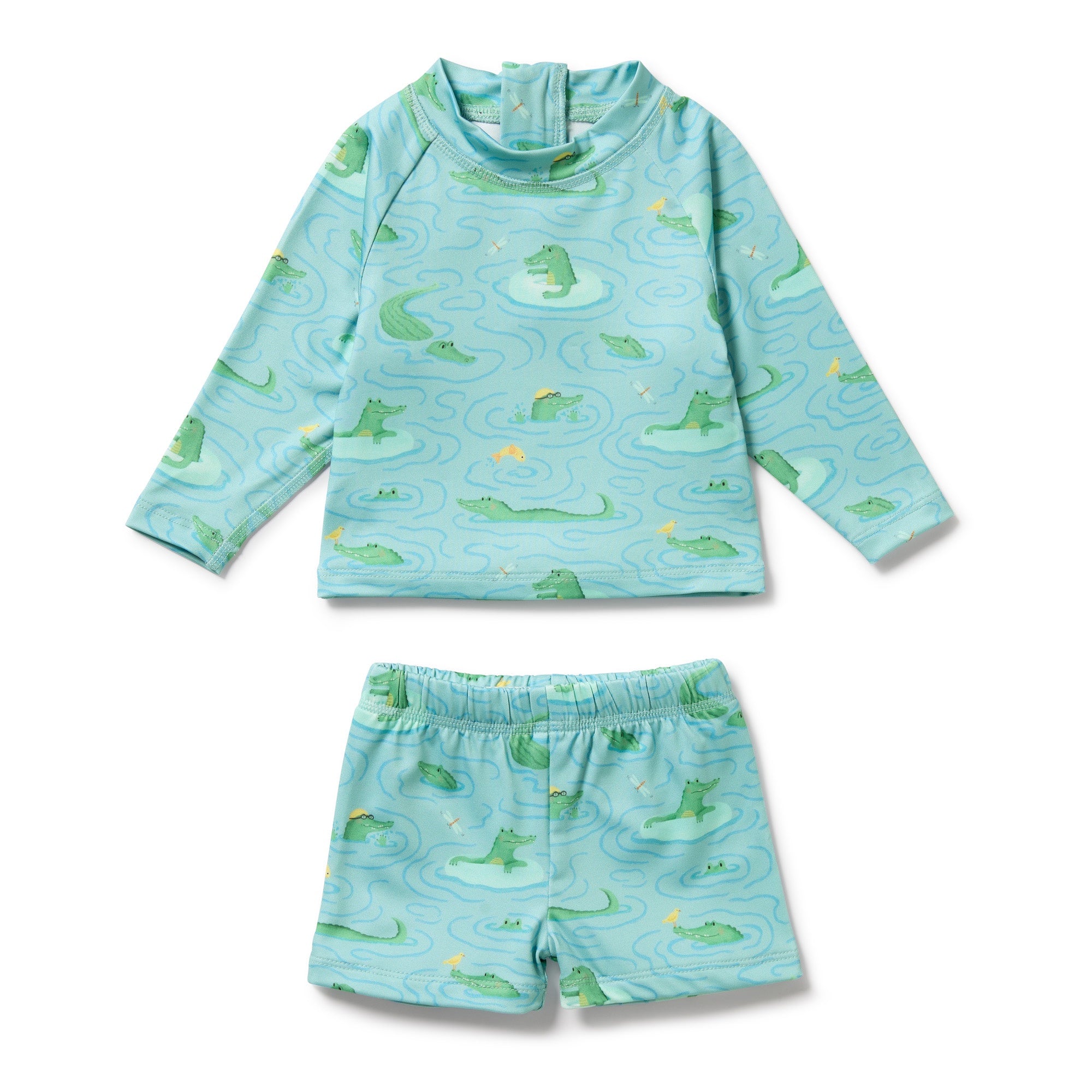 Wilson & Frenchy Rashie Swim Set - Sunny Scales