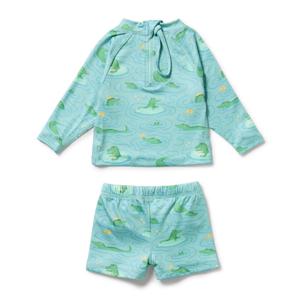 Wilson & Frenchy Rashie Swim Set - Sunny Scales