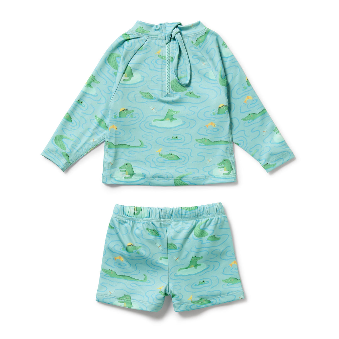 PRE-ORDER - Wilson & Frenchy Rashie Swim Set - Sunny Scales