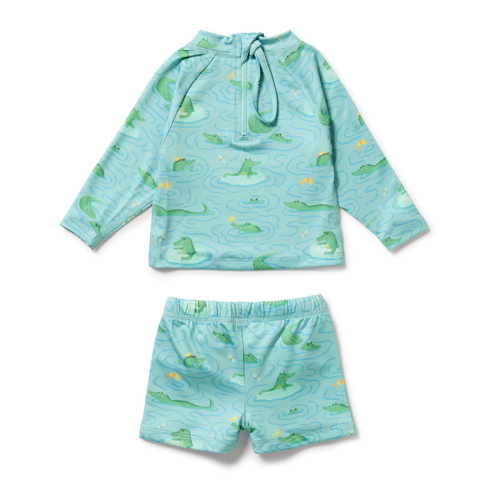 PRE-ORDER - Wilson & Frenchy Rashie Swim Set - Sunny Scales