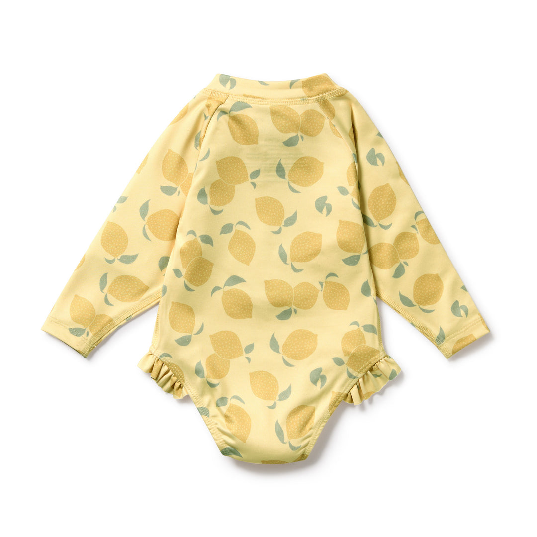 PRE-ORDER - Wilson & Frenchy Long Sleeved Swimsuit - Lemon Drop
