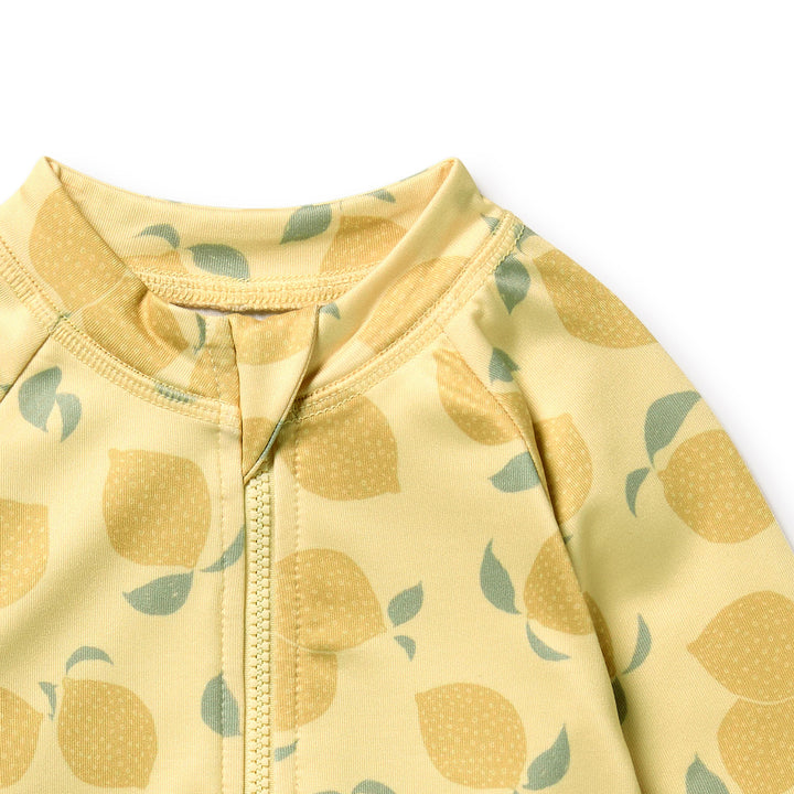 PRE-ORDER - Wilson & Frenchy Long Sleeved Swimsuit - Lemon Drop