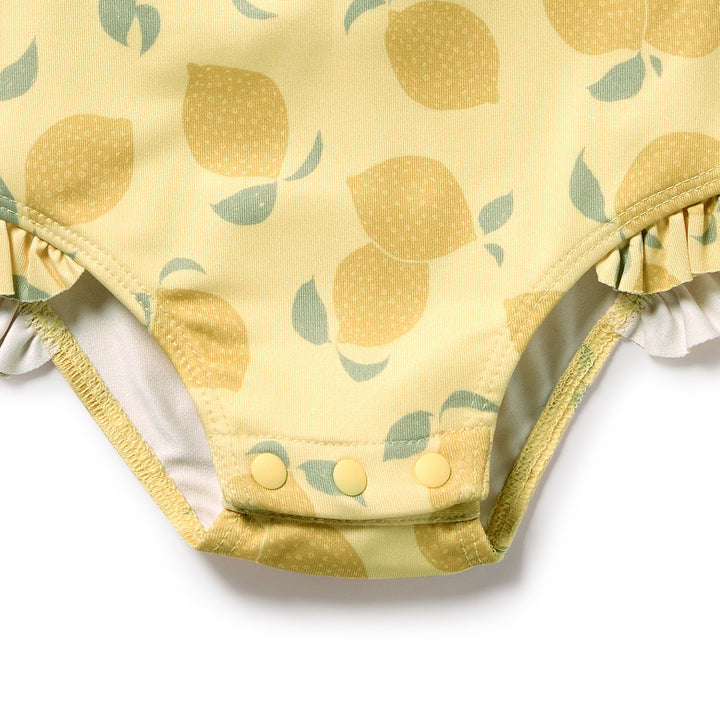 PRE-ORDER - Wilson & Frenchy Long Sleeved Swimsuit - Lemon Drop