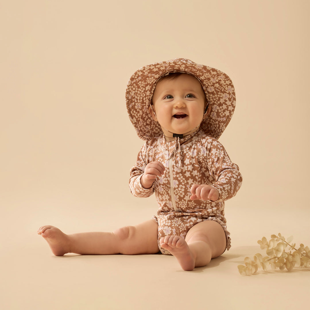 PRE-ORDER - Wilson & Frenchy Long Sleeved Swimsuit - Hazel Floral