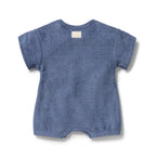 Organic Terry Growsuit - Deep Blue