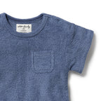 Organic Terry Growsuit - Deep Blue