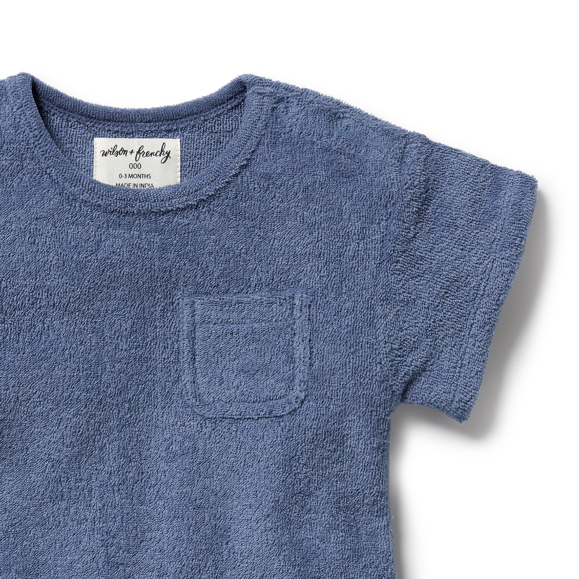 Wilson & Frenchy Organic Terry Growsuit - Deep Blue