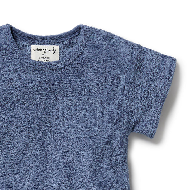 Wilson & Frenchy Organic Terry Growsuit - Deep Blue