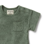 Organic Terry Growsuit - Moss