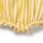 Organic Terry Tie Playsuit - Honey Wave