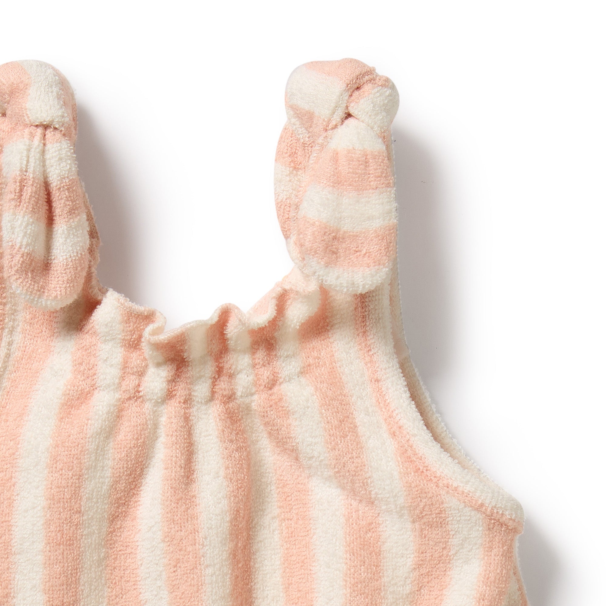 Wilson & Frenchy Organic Terry Tie Playsuit - Strawberry Wave