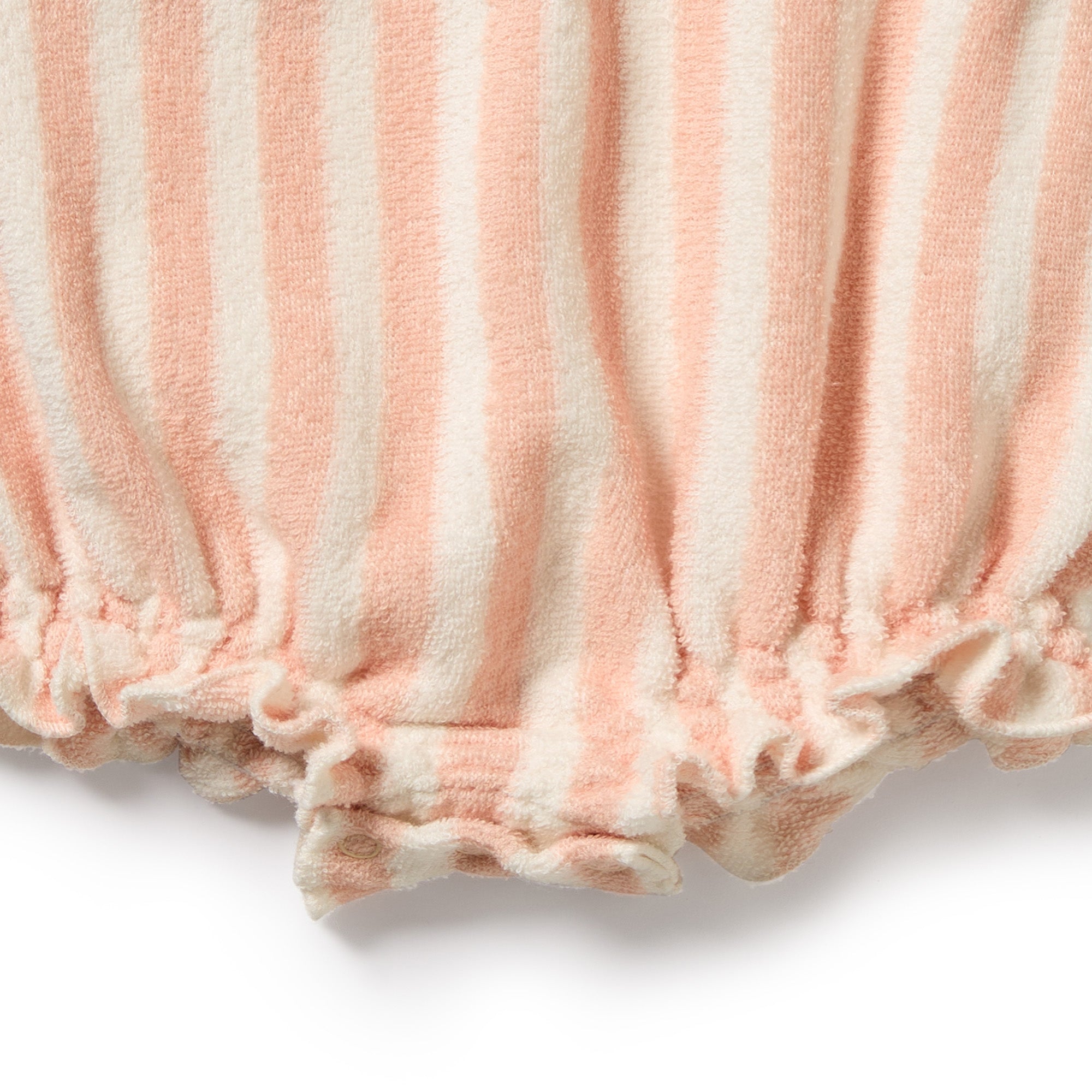 Wilson & Frenchy Organic Terry Tie Playsuit - Strawberry Wave