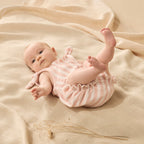 Organic Terry Tie Playsuit - Strawberry Wave