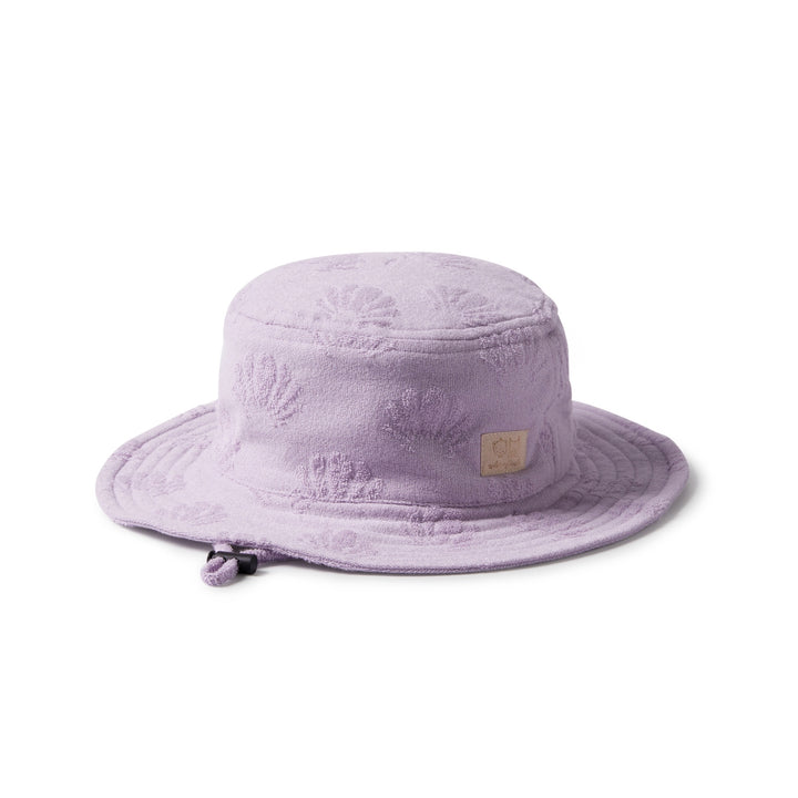 Wilson & Frenchy Organic Terry Sun Hat - Lavender Shells