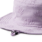 Organic Terry Sun Hat - Lavender Shells