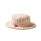 Organic Terry Sun Hat - Strawberry Wave