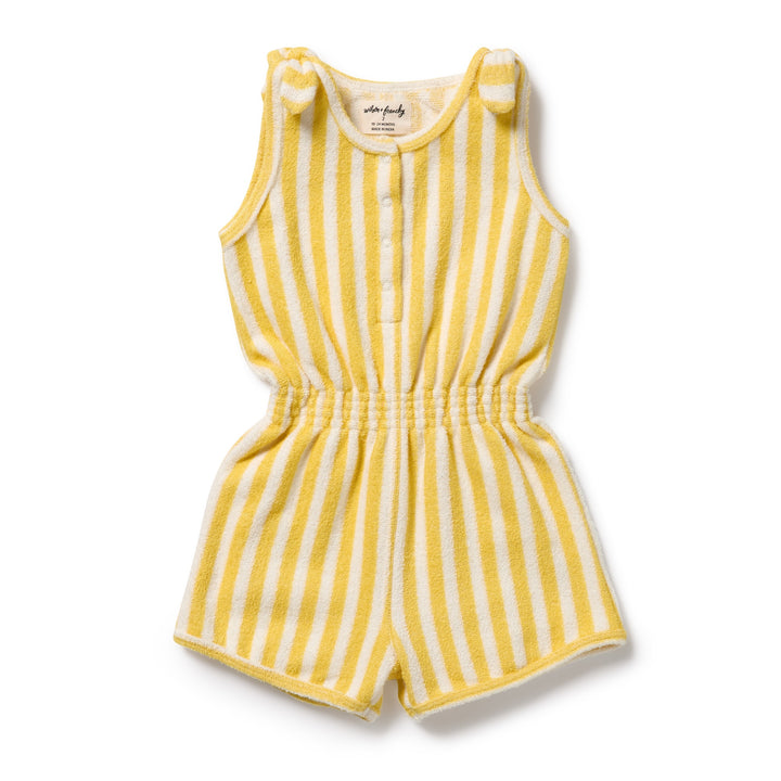 Wilson & Frenchy Organic Terry Playsuit - Honey Wave