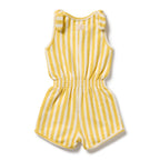 Organic Terry Playsuit - Honey Wave
