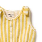 Organic Terry Playsuit - Honey Wave