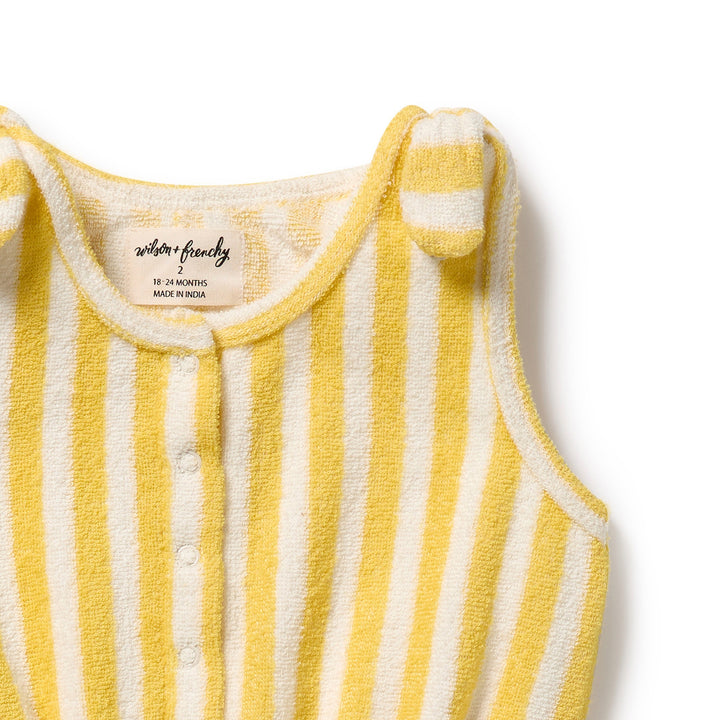 Wilson & Frenchy Organic Terry Playsuit - Honey Wave