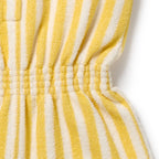Organic Terry Playsuit - Honey Wave