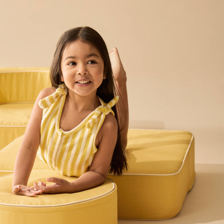 Wilson & Frenchy Organic Terry Playsuit - Honey Wave