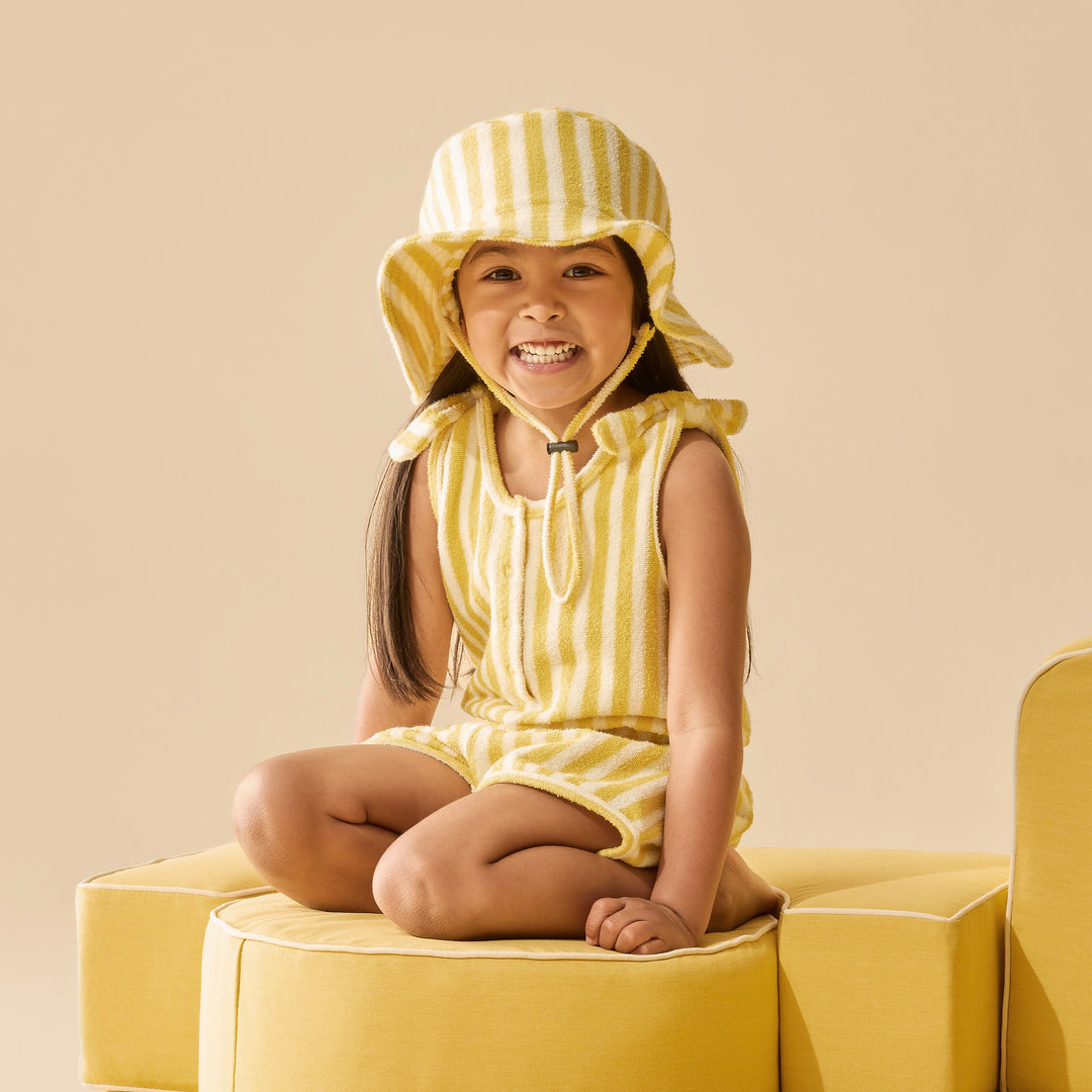 Wilson & Frenchy Organic Terry Playsuit - Honey Wave