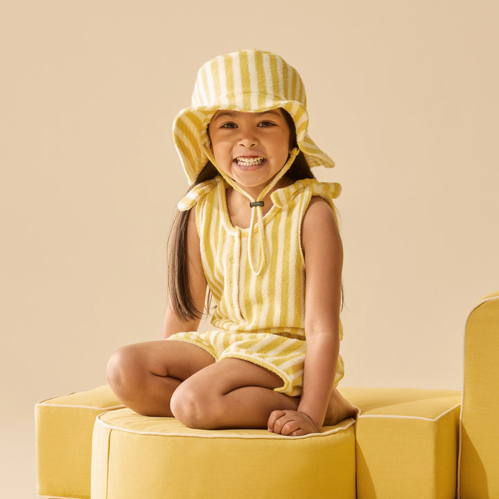 Wilson & Frenchy Organic Terry Playsuit - Honey Wave