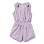 Organic Terry Playsuit - Lavender Shells