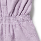 Organic Terry Playsuit - Lavender Shells