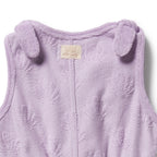 Organic Terry Playsuit - Lavender Shells
