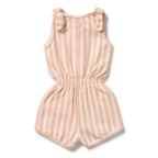 Organic Terry Playsuit - Strawberry Wave