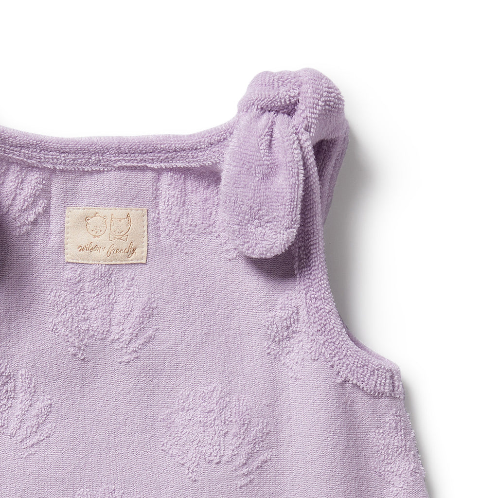 Organic Terry Singlet - Lavender Shells