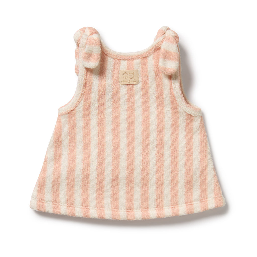 Organic Terry Singlet - Strawberry Wave