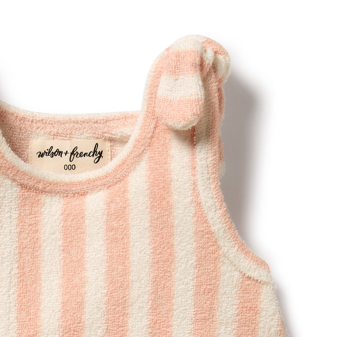 Wilson & Frenchy Organic Terry Singlet - Strawberry Wave