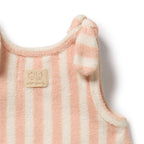 Organic Terry Singlet - Strawberry Wave