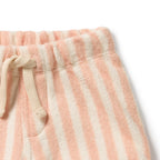 Organic Terry Tie Short - Strawberry Wave