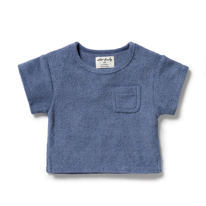 Wilson & Frenchy Organic Terry Tee - Deep Blue