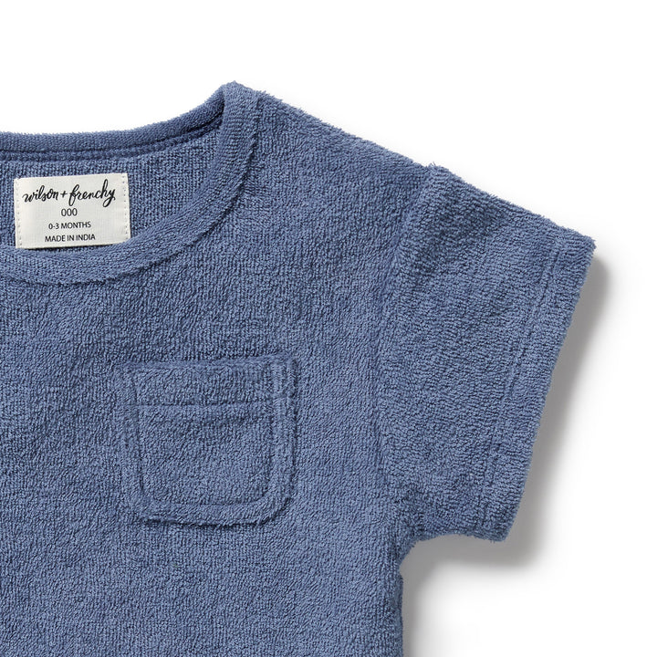 Wilson & Frenchy Organic Terry Tee - Deep Blue