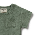 Organic Terry Tee - Moss