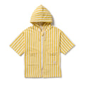 Organic Terry Hooded Towel - Honey Wave