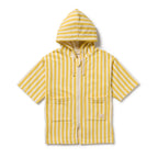 Organic Terry Hooded Towel - Honey Wave