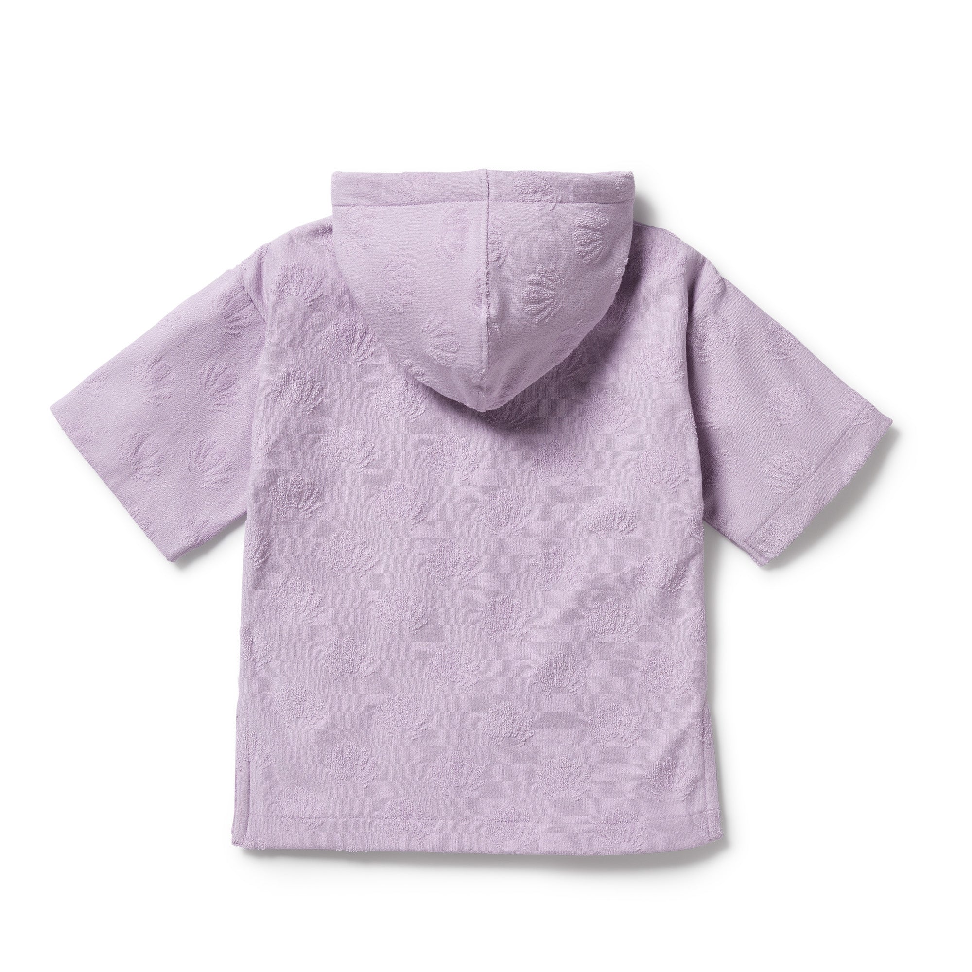 Wilson & Frenchy Organic Terry Hooded Towel - Lavender Shells