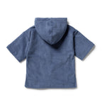 Organic Terry Hooded Towel - Deep Blue