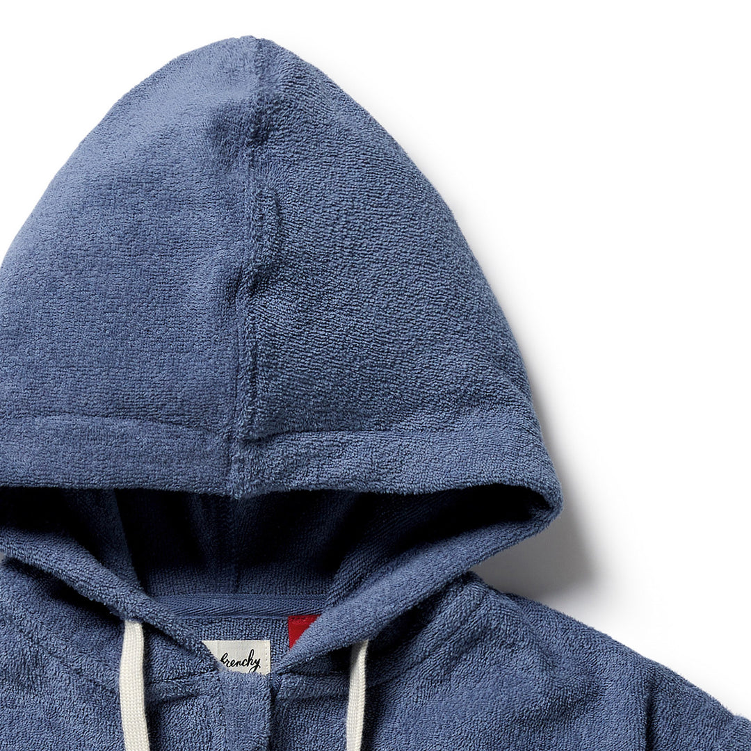 Wilson & Frenchy Organic Terry Hooded Towel - Deep Blue