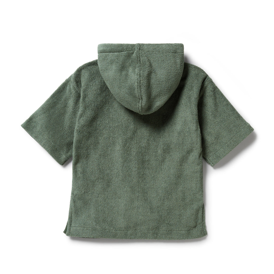 Wilson & Frenchy Organic Terry Hooded Towel - Moss
