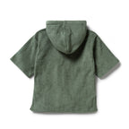 Organic Terry Hooded Towel - Moss